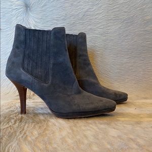 Cole Haan Grey Suede Ankle Bootie Size 7.5